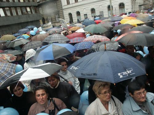 A demonstr�l�k s�r�s�ge egy adott pillanatban
// Fot�: Tam�s Bence, (c) 1999-2021 Index.hu