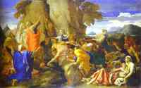 Nicolas Poussin. Moses Striking the Rock for Water. 1649.