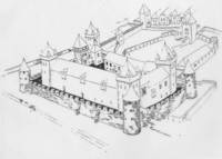 Ez pedig a kszegi Alsvr rekonstrukcis rajza az 1532-es nagy trk ostrom idejbl