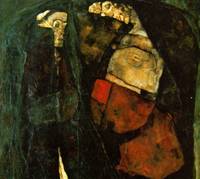 Egon Schiele Pregnant Woman and Death    1911
