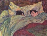 Henri de Toulouse-Lautrec: Zwei Maedchen im Bett  (1892)