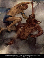 W.Russel Flint-Theseus and the Minotaur