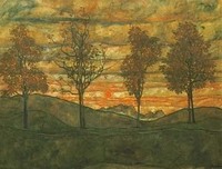 Egon Schiele: Four Trees, 1917