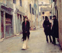 J S. Sargent: Street in Venice (1882)