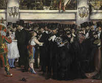 Manet Masked Ball at the Opera    1873
