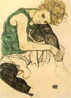 Egon Schiele: Seated Woman with Bent Knee, 1917