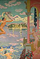 Maurice Denis: Zephyr Transporting Psyche to the Island of Delight, 1908