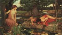 J.W.Waterhouse (1849-1917)  -  Echo and Narcissus  (1912)