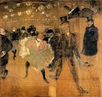 Toulouse-Lautrec: Baile en el Moulin Rouge, 1895