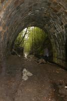 Tunel pod Homolkou - kitekintés a félkész alagútból