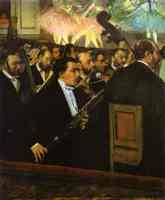 Edgar Degas. The Orchestra at the Opera House. c.1870.