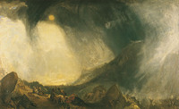William Turner: Hannibl hviharban tkel az Alpokon, 1812