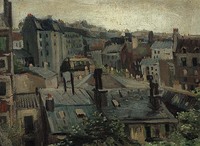 van Gogh Roofs in Paris    1886
