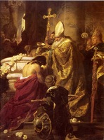 Benczr Gyula: Vajk megkeresztelse (1875)