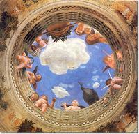 Andrea Mantegna: San Giorgio a Mantoue templom kupolafreskja, 1474