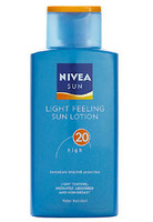 Nivea Sun, Light Feeling, SPF 20, gyorsan beszvd naptej