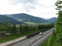 az A 10-es fltt, Flachauban 