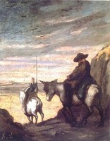 Honor Daumier: Don Quijote y Sancho Panza  (1866-68)