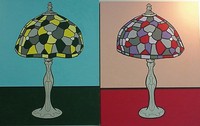 Hal Higdon: Tiffany Lamps (two paintings)