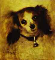 Pierre-Auguste Renoir. Head of a Dog. 1870