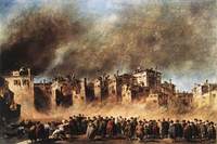 Francesco GUARDI-Fire in the Oil Depot at San Marcuola/1789/