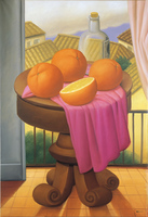 Botero Still Life in Front of a Balcony    2000