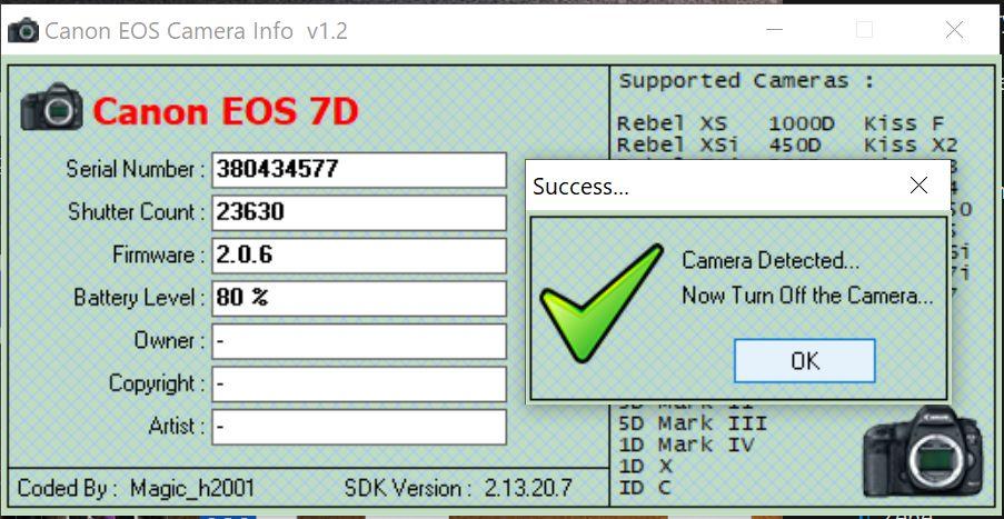 Tornado shutter. Eos info. canon shutter count. программа для проверки пробега фотоаппарата canon. shutter counter v1.05.