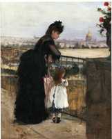 Berthe Morisot (1841-1895): Femme et enfant au balcon