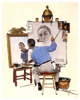 Norman Rockwell: Triple Self-Portrait  (1960)