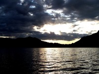 Naplemente a Wolfgangsee-n