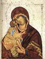 THEOPHANES the Greek-Madonna of Don Icon(1380)