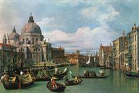 Canaletto: The Grand Canal and the Church of the Salute, 1730