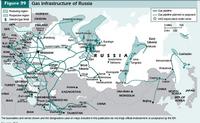 oroszo fldgzlelhelyek,jelenlegi s tervezett vezetkek