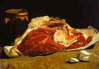 Claude Monet - Still Life: Piece of Beef, 1864